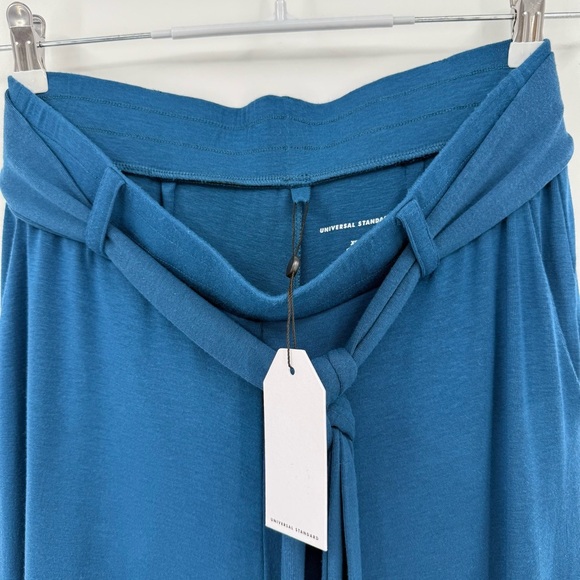 Universal Standard TravelKnit Wide Leg Pants in Blue Teal Size XS or 10-12 - Picture 6 of 14